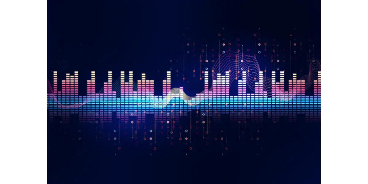 Digital audio waveforms representing even rhythm, timing, and rhythmic variations in vocal exercises.