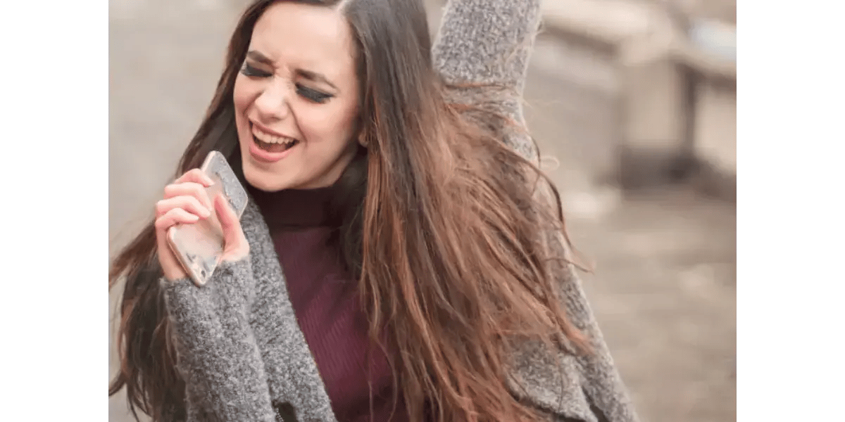 Female singer practicing vocal techniques and proper posture