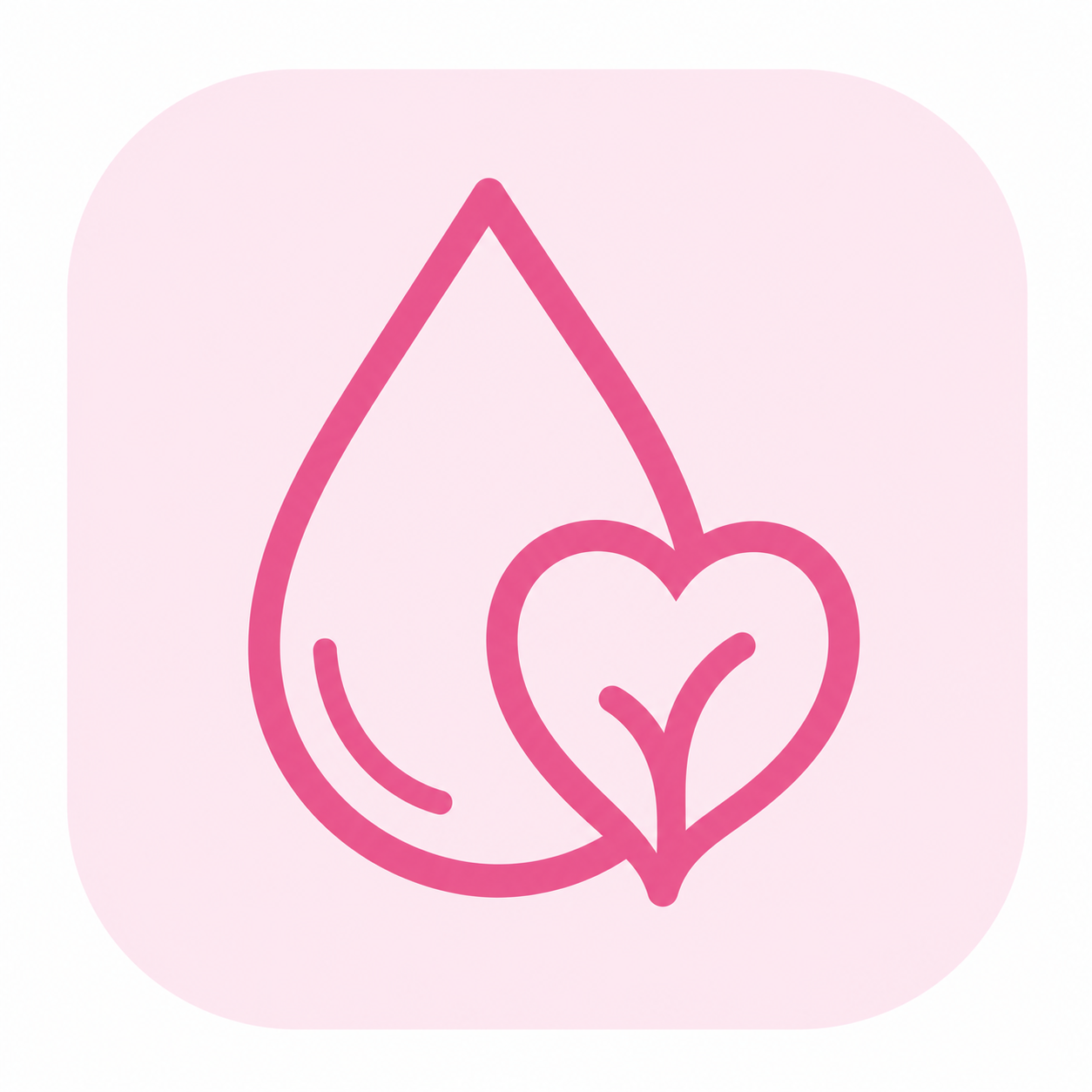 Vocal Health Water Drop and Leaf Badge